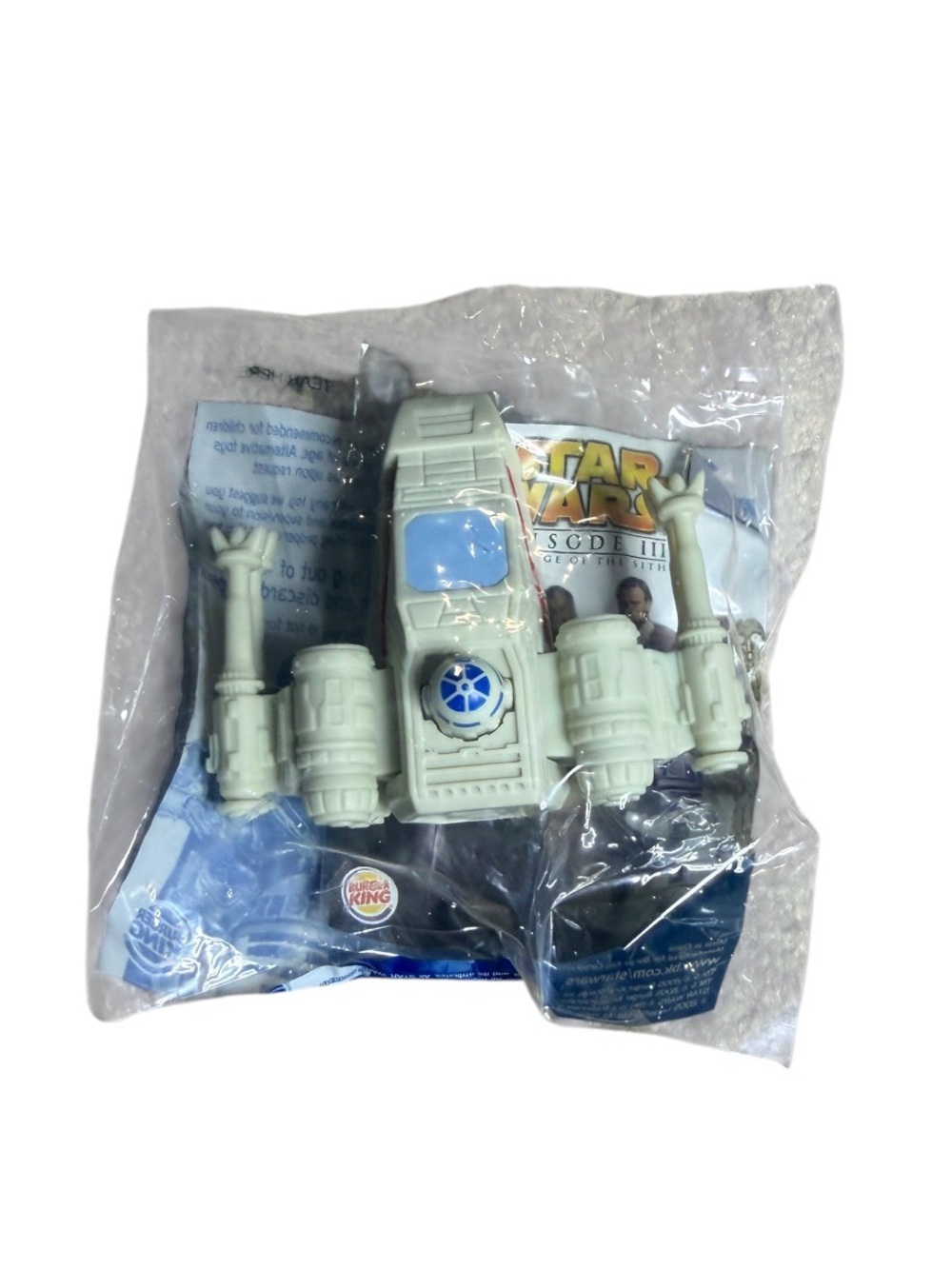 2005 Star Wars Episode III Revenge of the Sith X-Wing Fighter Burger King toy